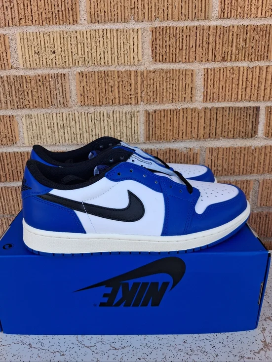 Men’s Size 8.5 Air Jordan 1 Retro Low OG Game Royal Blue CZ0790-140 ((No Lid)) - Picture 2 of 7